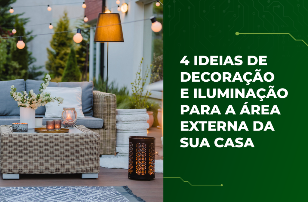 iluminação para a área externa