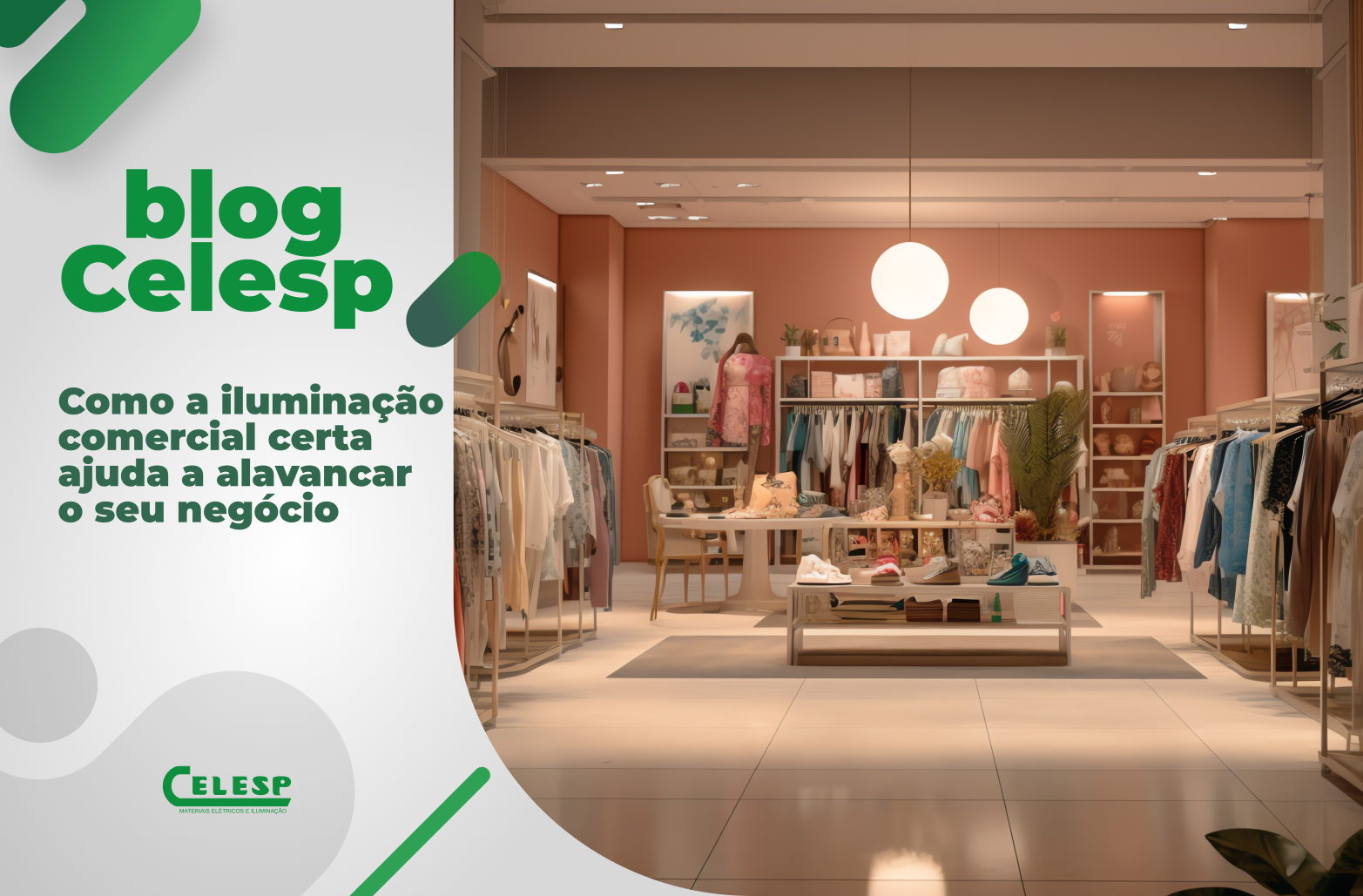 iluminação comercial